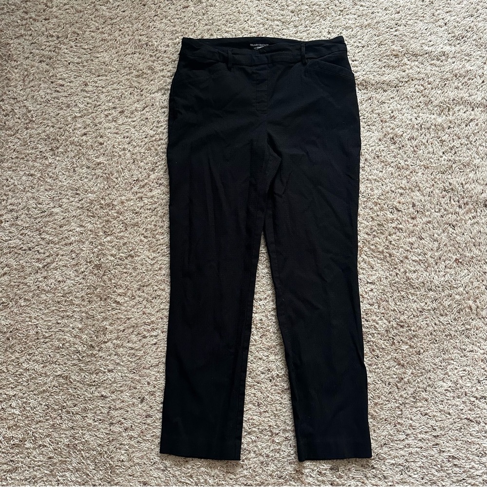 Hilary Radley Womens Pull On Build In Tummy Control Panel Slim Leg Pants Sz L